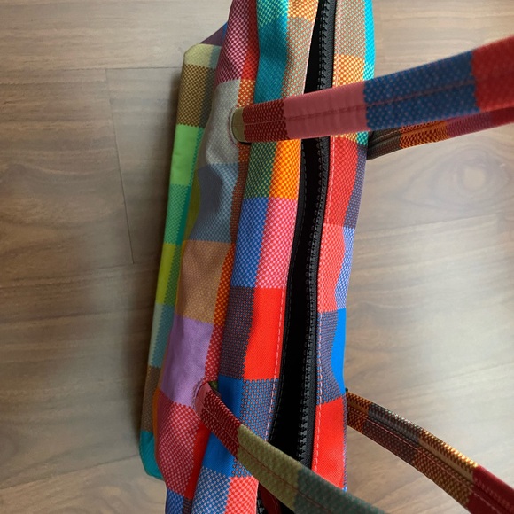 BAGGU Nylon Bowler Bag Madras - Picture 4 of 4